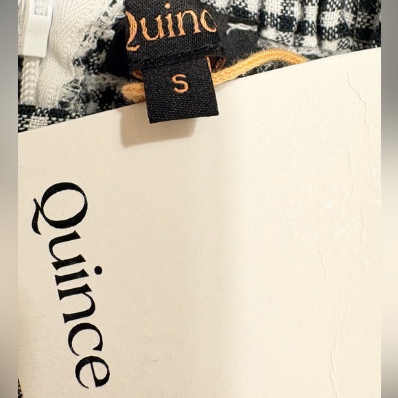 Quince Black and White Gingham Dress - Picture 6 of 6